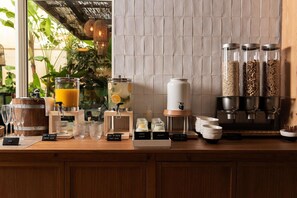 Daily buffet breakfast (EUR 22 per person)