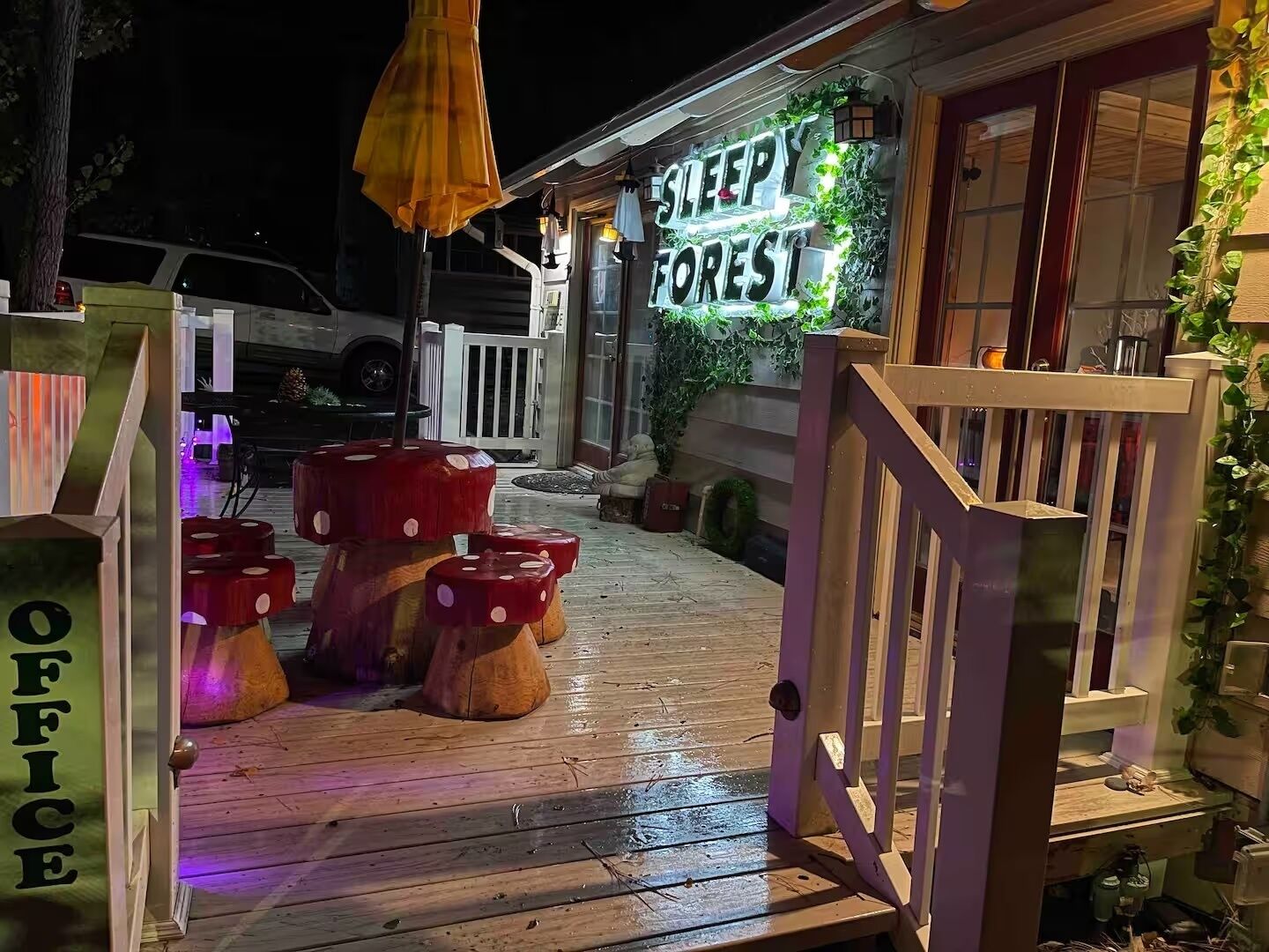 Overnatningsstedets facade