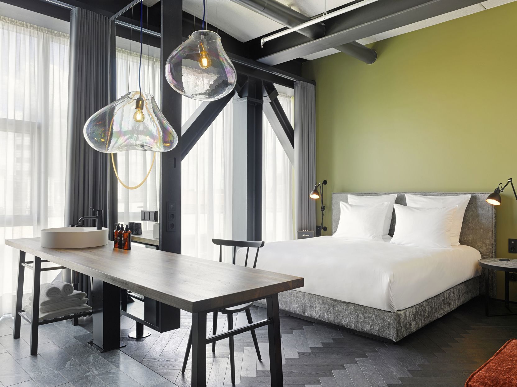 Premium bedding, in-room safe, desk, soundproofing