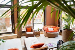 Sauna seca, massagens