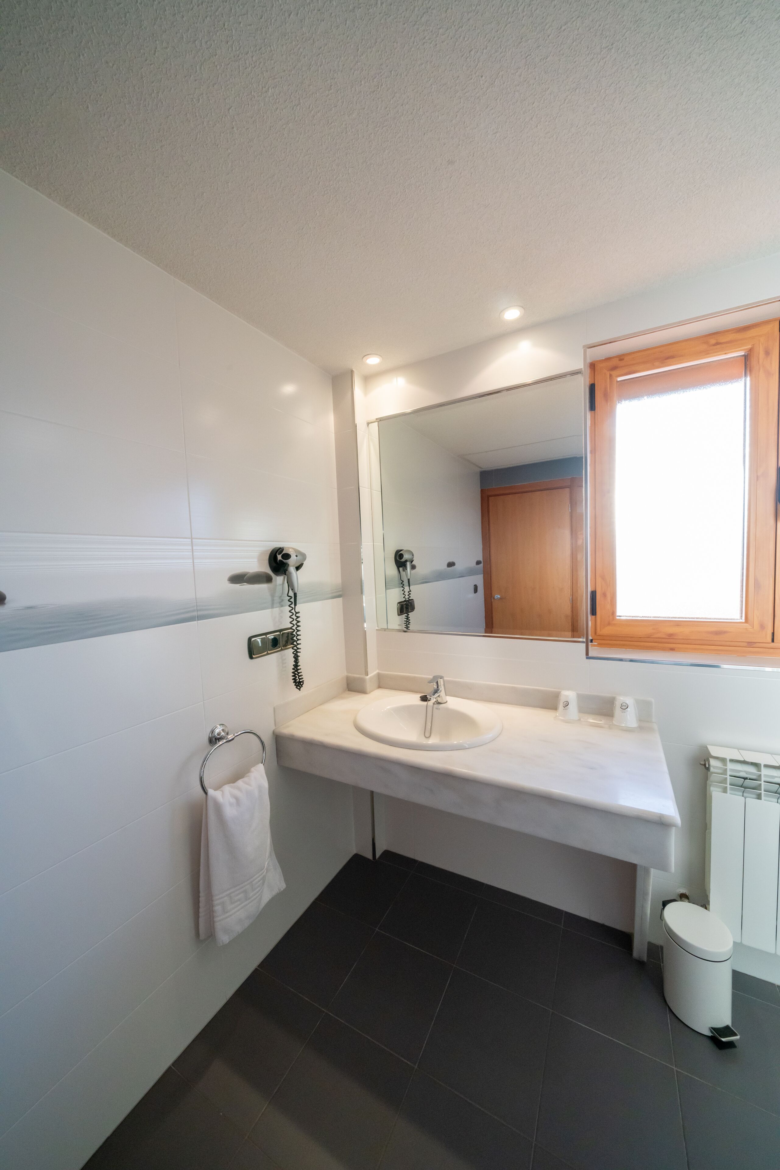standard double or twin room, 1 bedroom, accessible | bathroom | hair dryer, towels