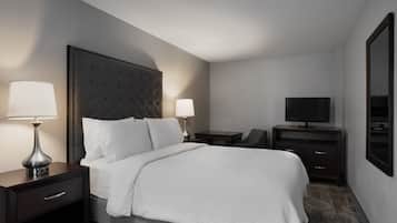 Suite, 1 habitación | Escritorio, tabla de planchar con plancha, wifi gratis y ropa de cama