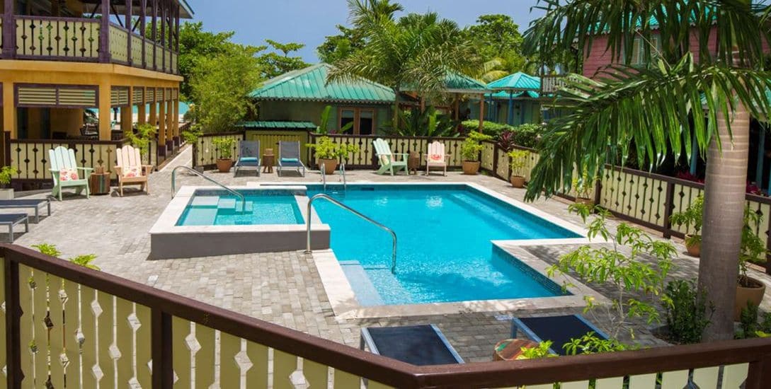 outdoor pool, pool umbrellas