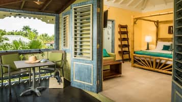 Vue depuis lâhĂ©bergement