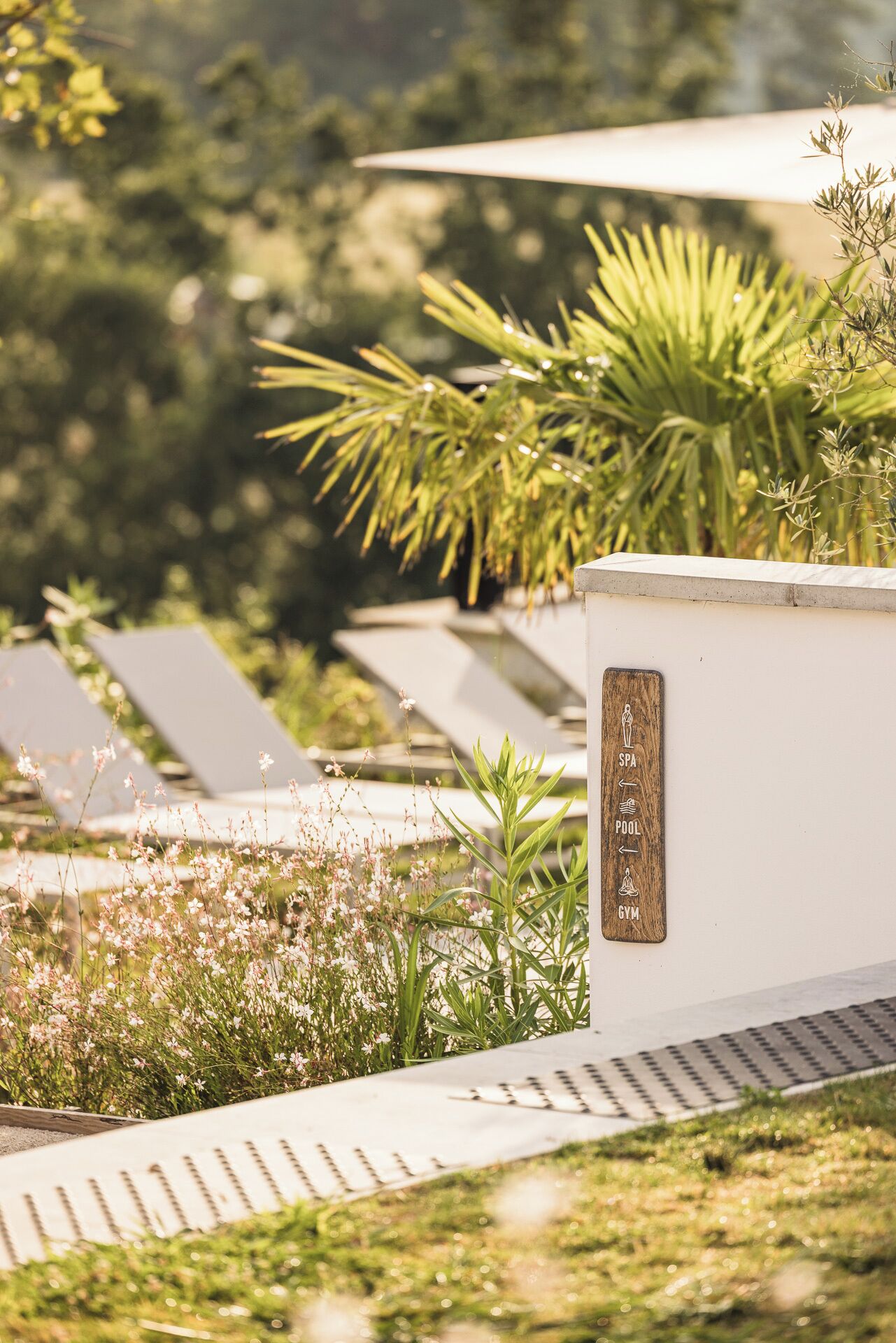 seasonal outdoor pool, open 9:00 am to 8:00 pm, pool umbrellas