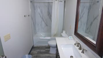 Kamar Standar, 1 Tempat Tidur King dengan tempat tidur Sofa, Bebas Asap Rokok | Kamar mandi | Kombinasi shower/bathtub dan perlengkapan mandi gratis