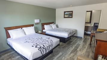 Standard Room, 2 Queen Beds, Non Smoking | Free WiFi, bed sheets, alarm clocks