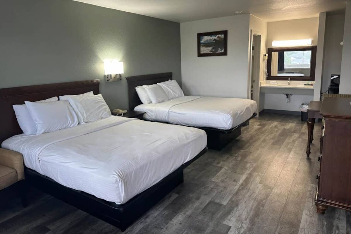 Standard Room, 2 Queen Beds, Non Smoking | Free WiFi, bed sheets, alarm clocks