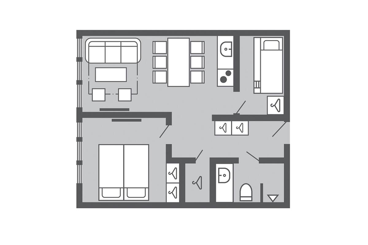 Family Room Standard (detachable double bed) | Plano