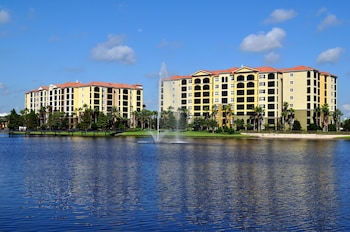 View from property looking out at Hilton Grand Vacations Club Tuscany Village Orlando