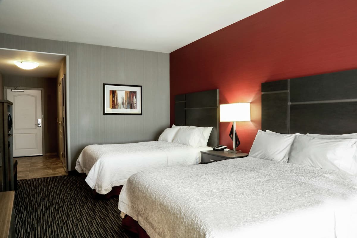 Room, 2 Queen Beds, Accessible, Non Smoking | Hypo-allergenic bedding, desk, blackout drapes, iron/ironing board