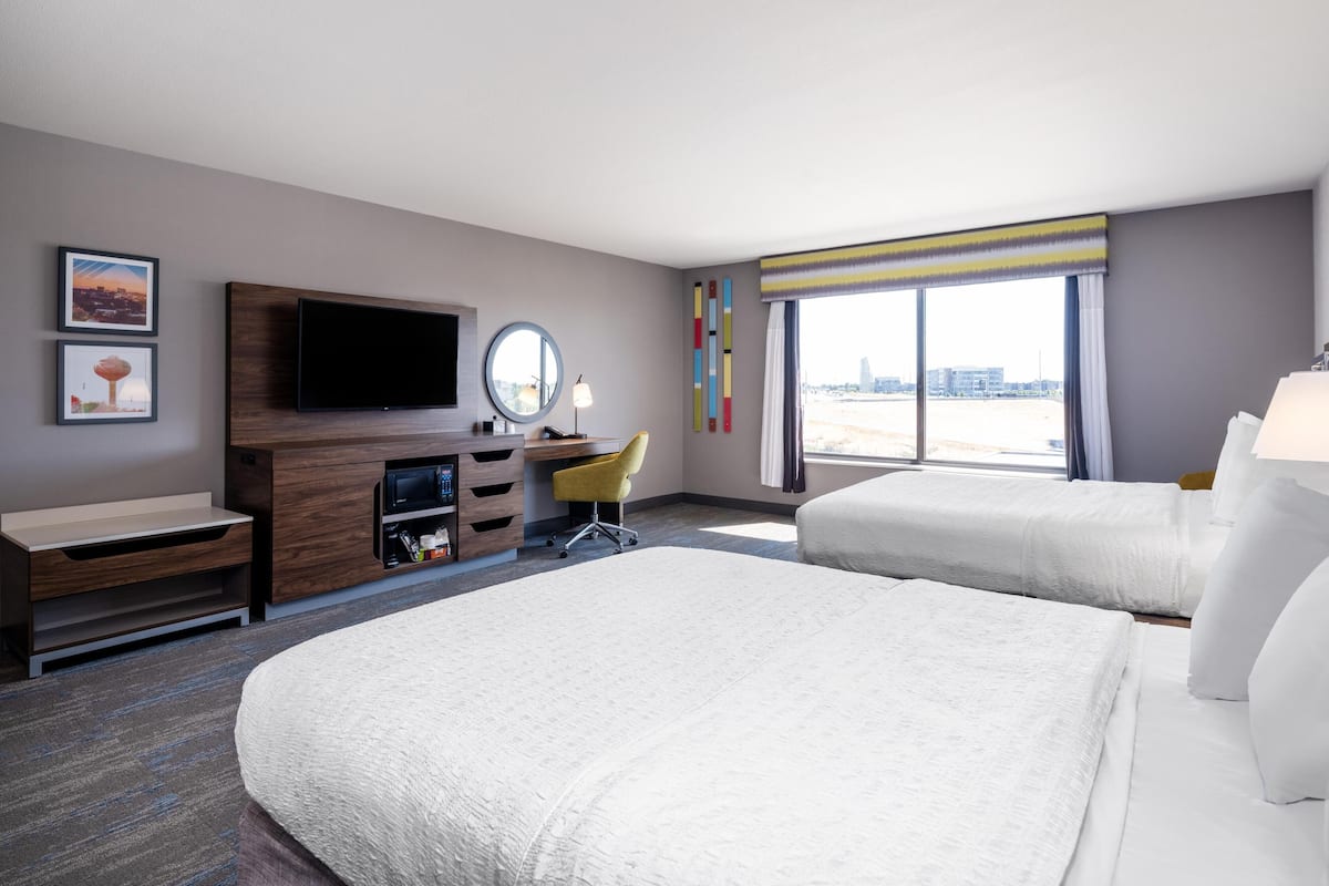 Room, 2 Queen Beds, Accessible, Non Smoking | Down duvets, pillow-top beds, in-room safe, desk