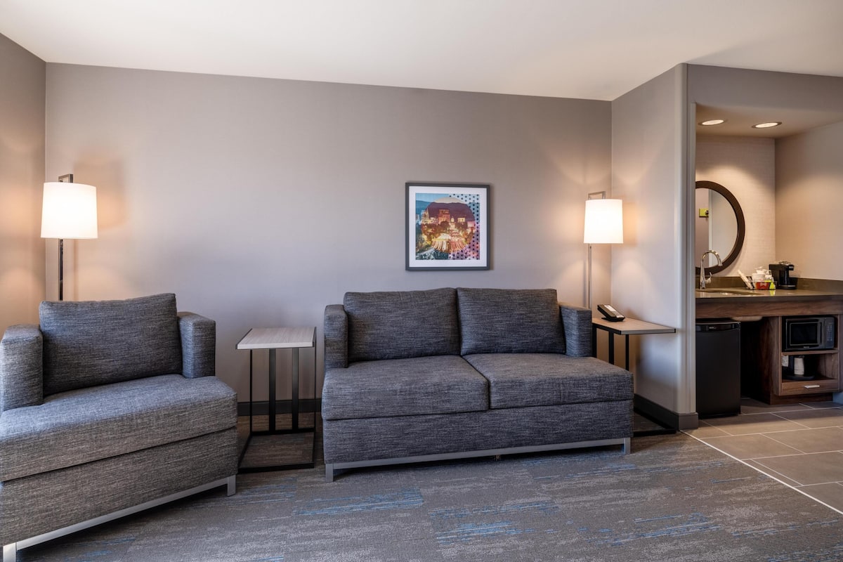 Suite, 1 King, Accessible | Living area