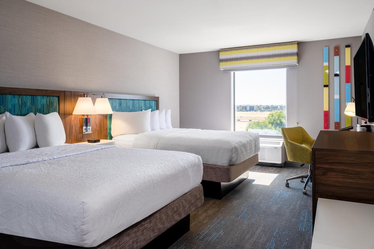 Two Queen Beds Non-Smoking | Down duvets, pillow-top beds, in-room safe, desk