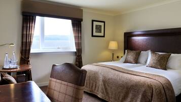 Desk, blackout curtains, iron/ironing board, free WiFi