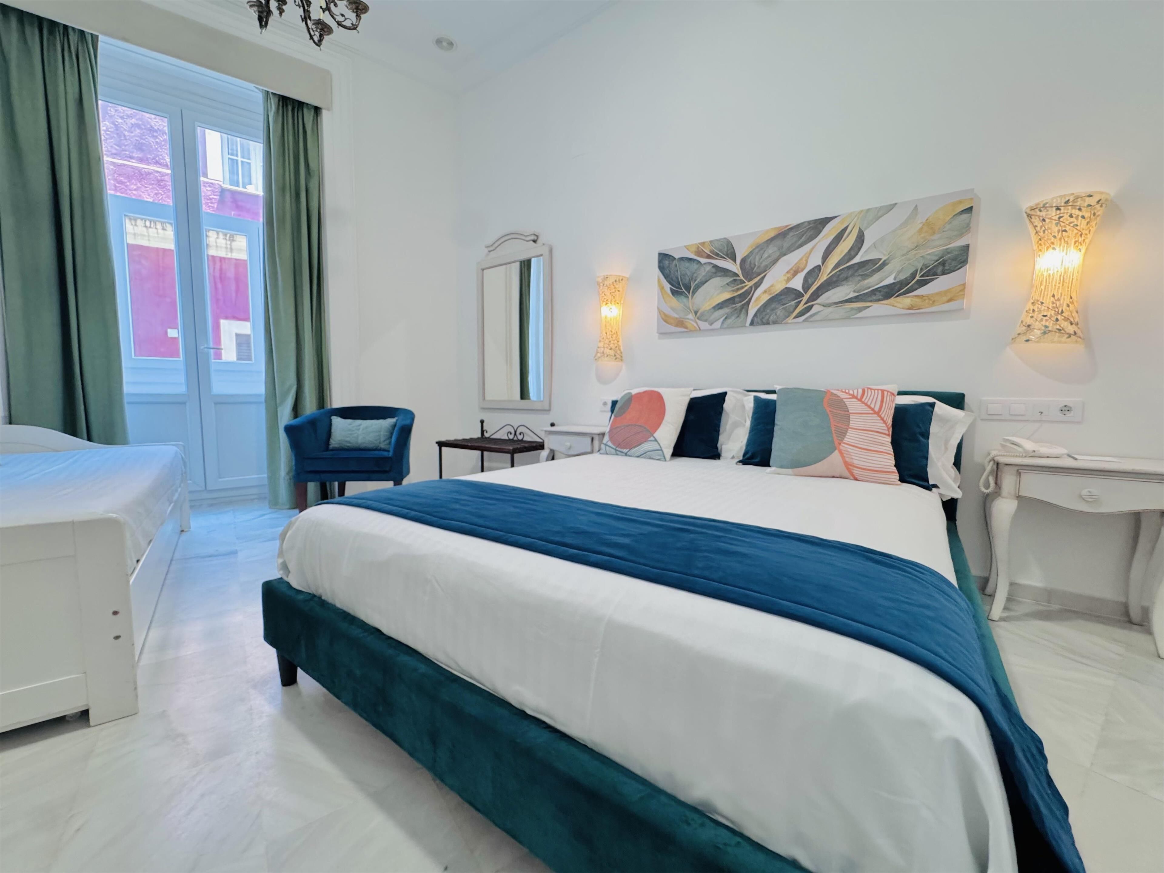 Dreibettzimmer, Balkon