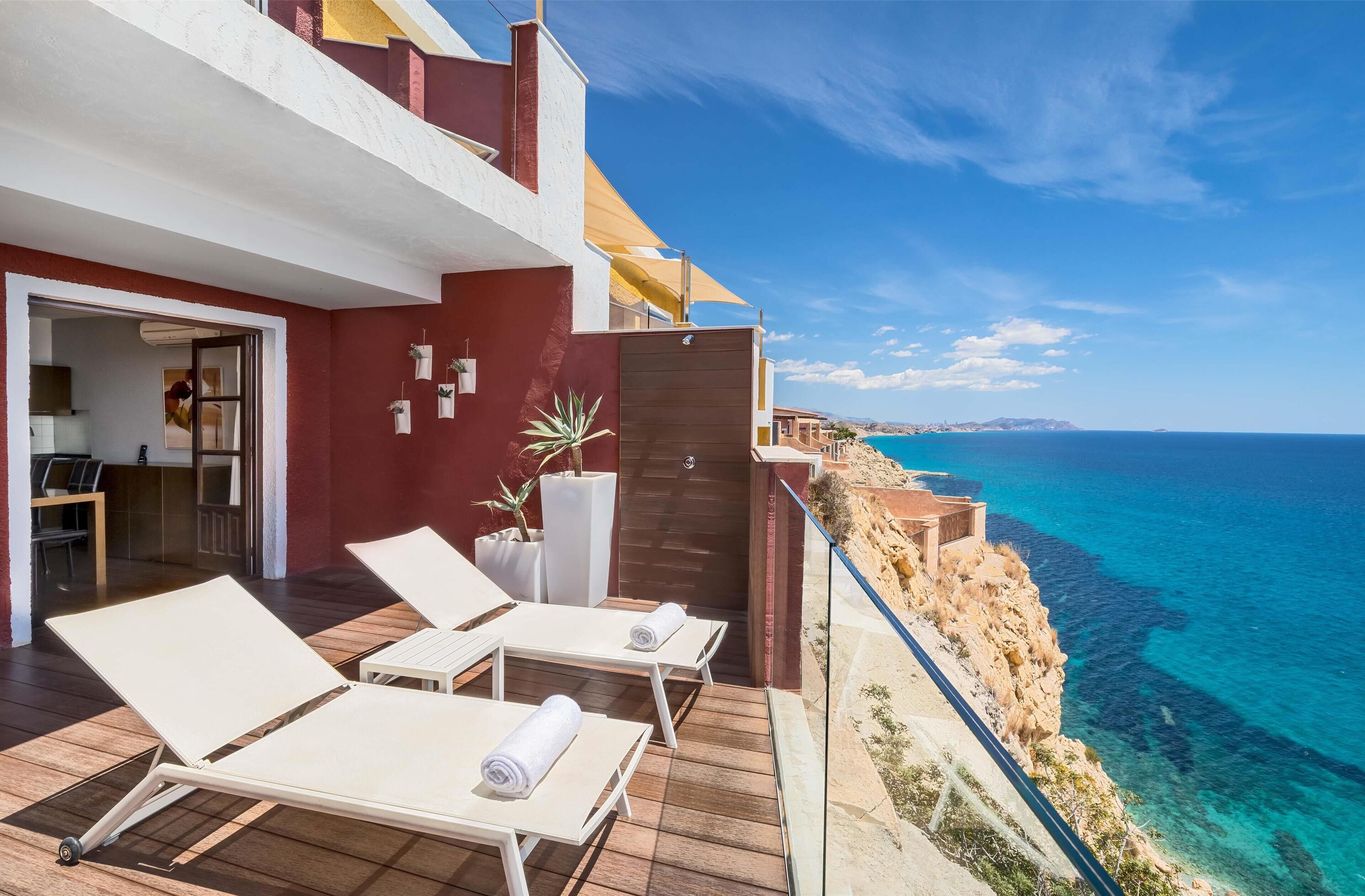 Deluxe suite, uitzicht op zee (Junior) | Uitzicht vanuit de kamer