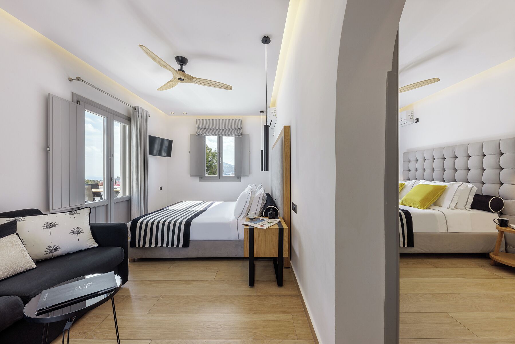 grand elegant suite two bedroom with sea view | top floor | 1 bedroom, egyptian cotton sheets, premium bedding, down duvets