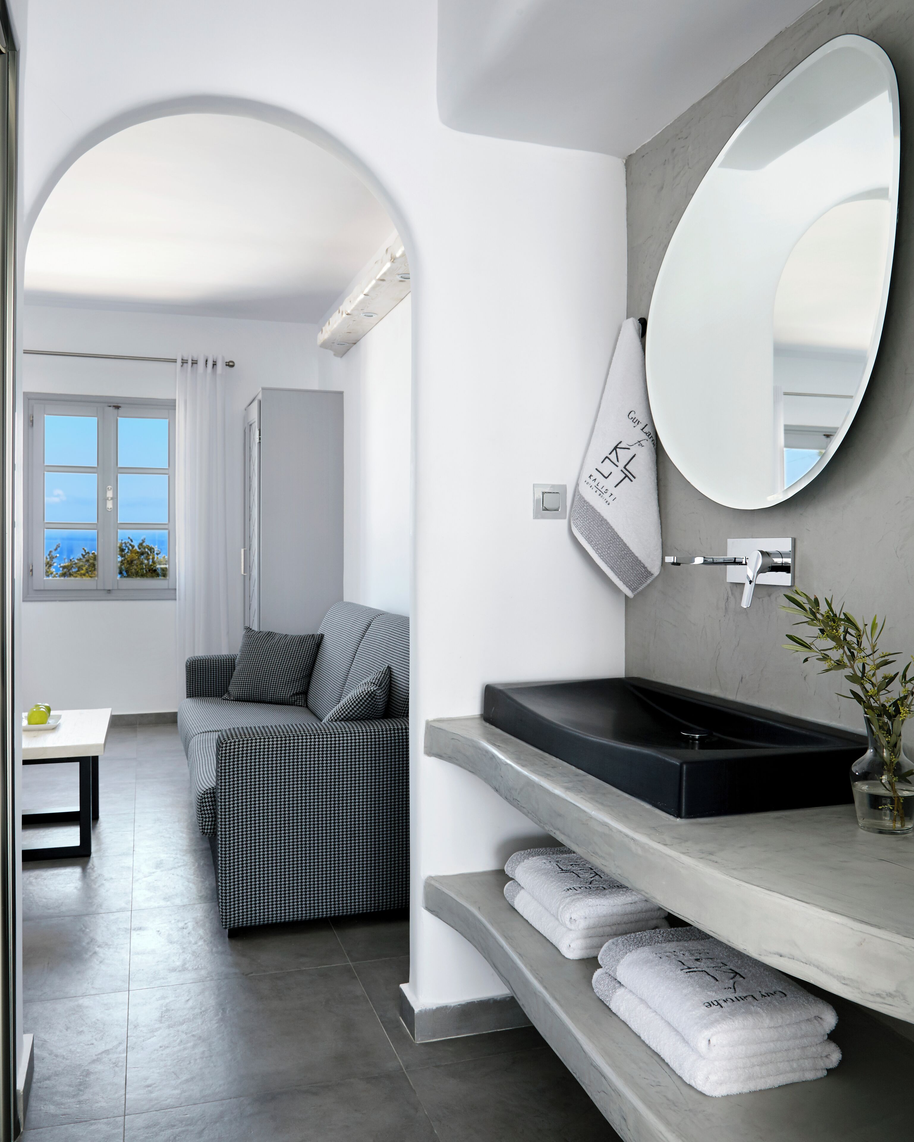 grand elegant suite open plan with sea view | top floor | 1 bedroom, egyptian cotton sheets, premium bedding, down duvets