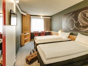Standard Room, 2 Twin Beds | In-room safe, desk, iron/ironing board, free cribs/infant beds