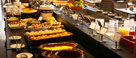 Breakfast, lunch, dinner served; Brazilian cuisine