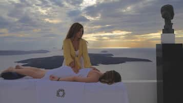 Lichaamsbehandelingen, hotstone-massages, diepe bindweefselmassages