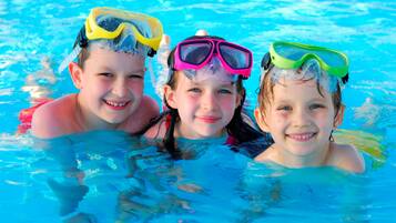 Guests can enjoy a refreshing swim in the pool.
