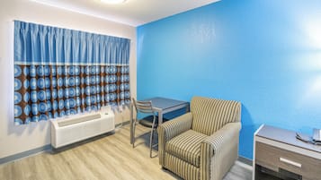 Hypo-allergenic bedding, desk, iron/ironing board