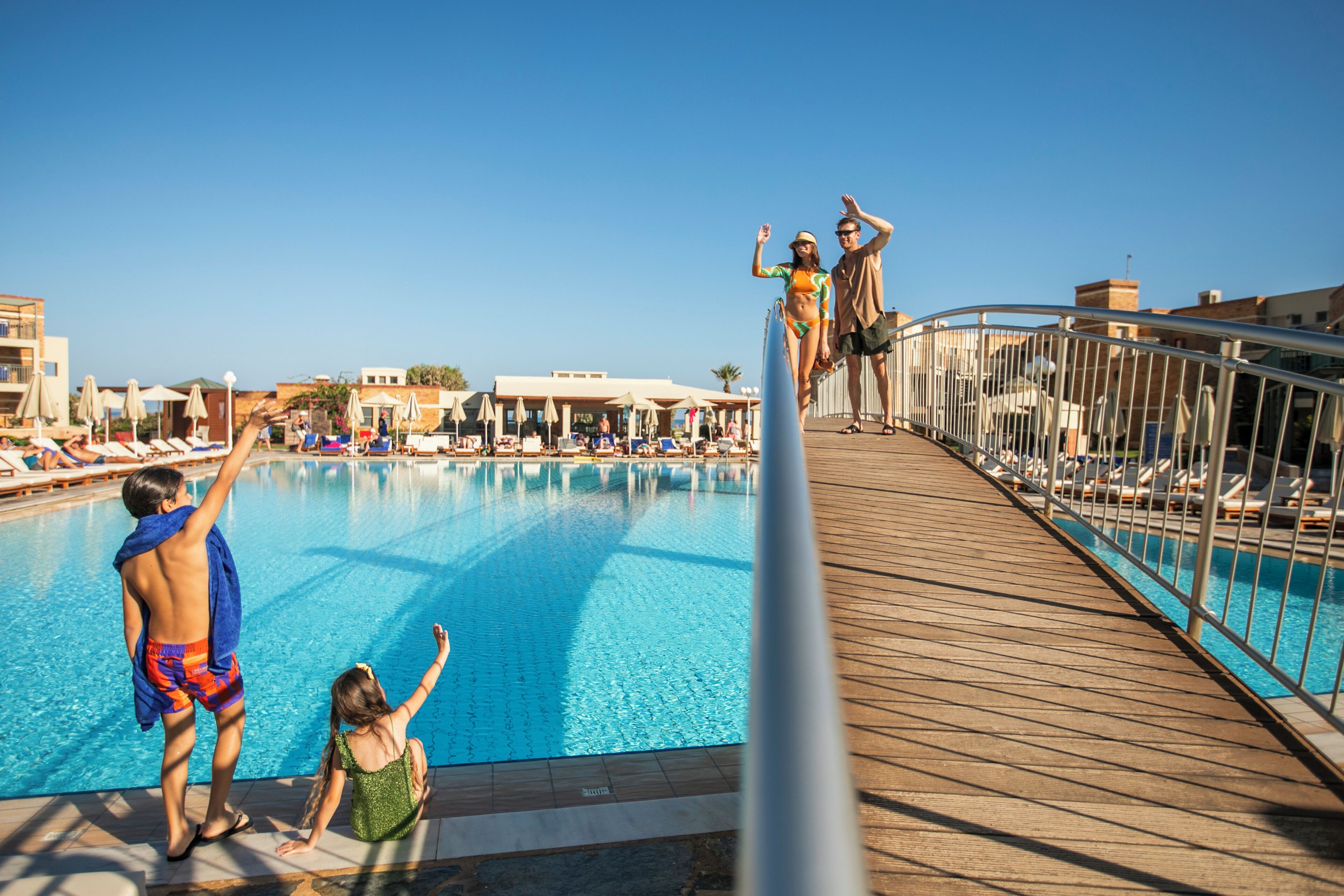 Indoor pool, 2 outdoor pools, pool umbrellas, sun loungers