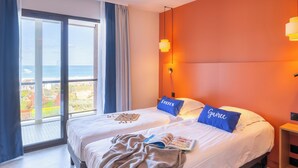 Appartement 5 personnes - 1 chambre - Terrasse ou balcon - Vue mer - Rénové | 암막 커튼, 다리미/다리미판, 유아용 침대, 무료 WiFi