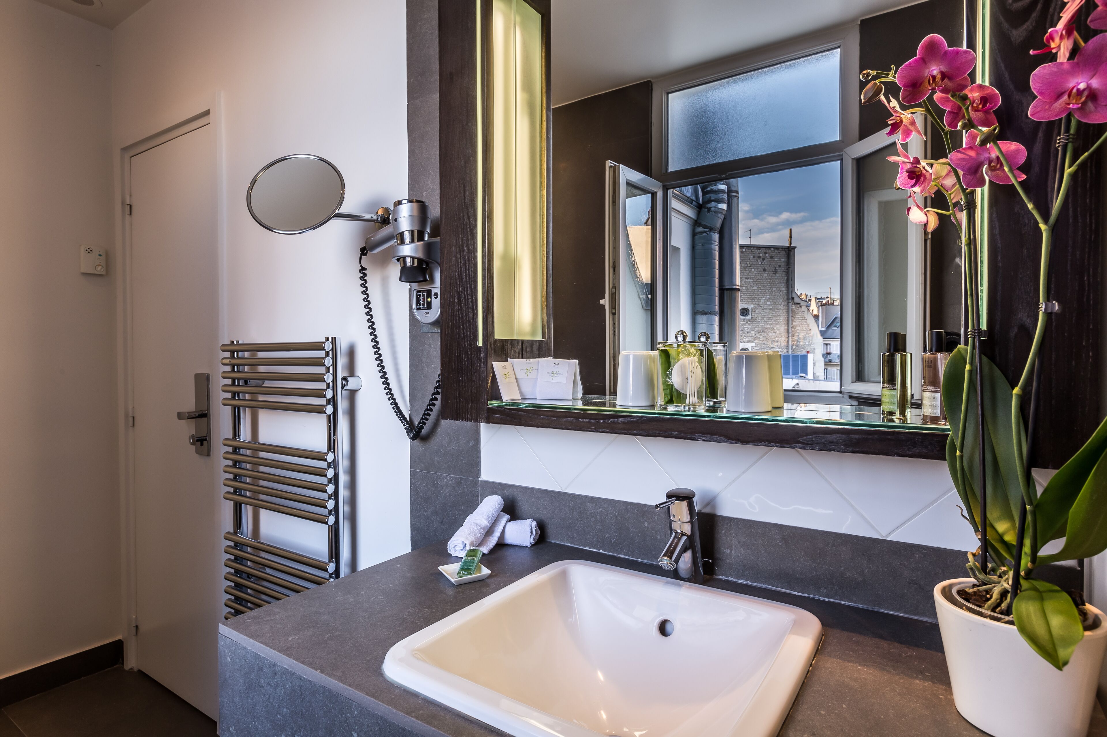 deluxe double or twin room | bathroom sink