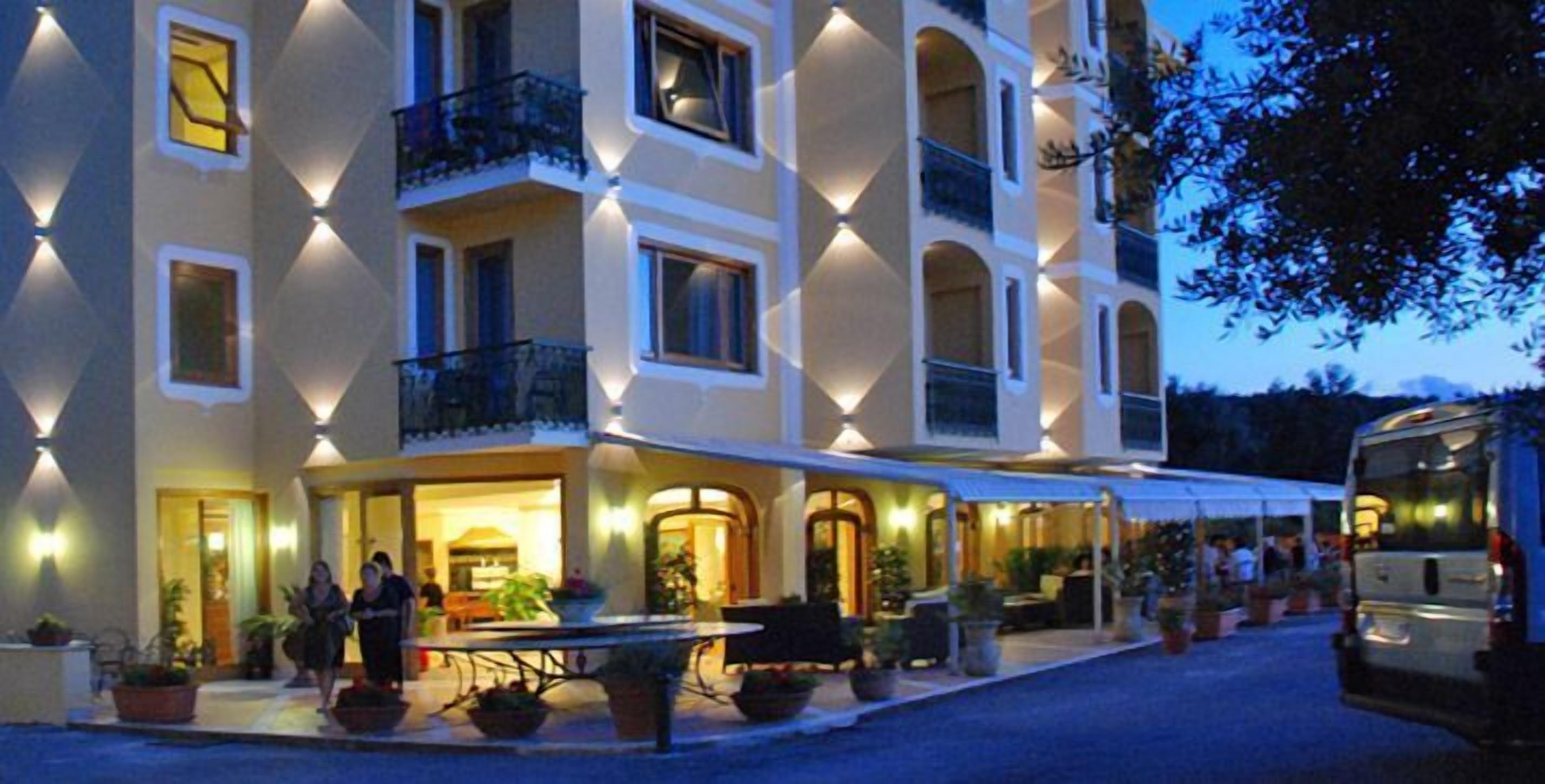 front of property – evening/night