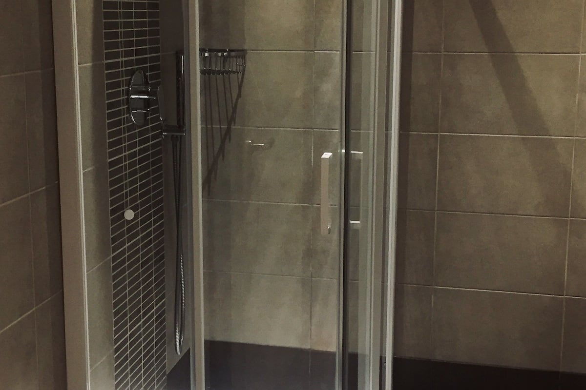 Free toiletries, hair dryer, bidet, towels