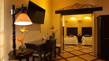 Suite presidencial | Área de sala de estar | Televisión de plasma