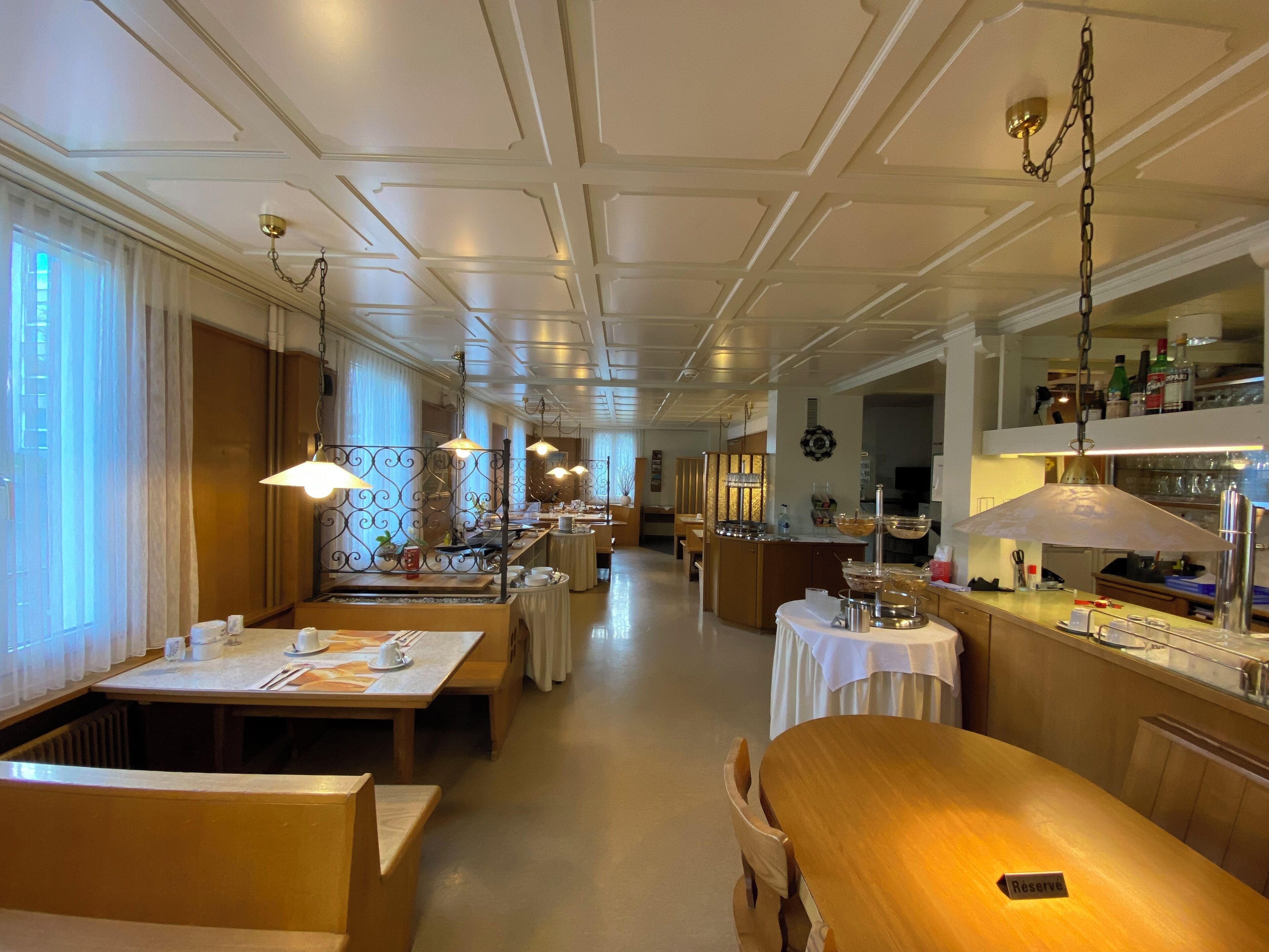Daily buffet breakfast (CHF 12 per person)