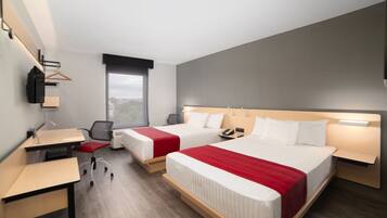 Room, 2 Double Beds | Desk, iron/ironing board, free WiFi, bed sheets