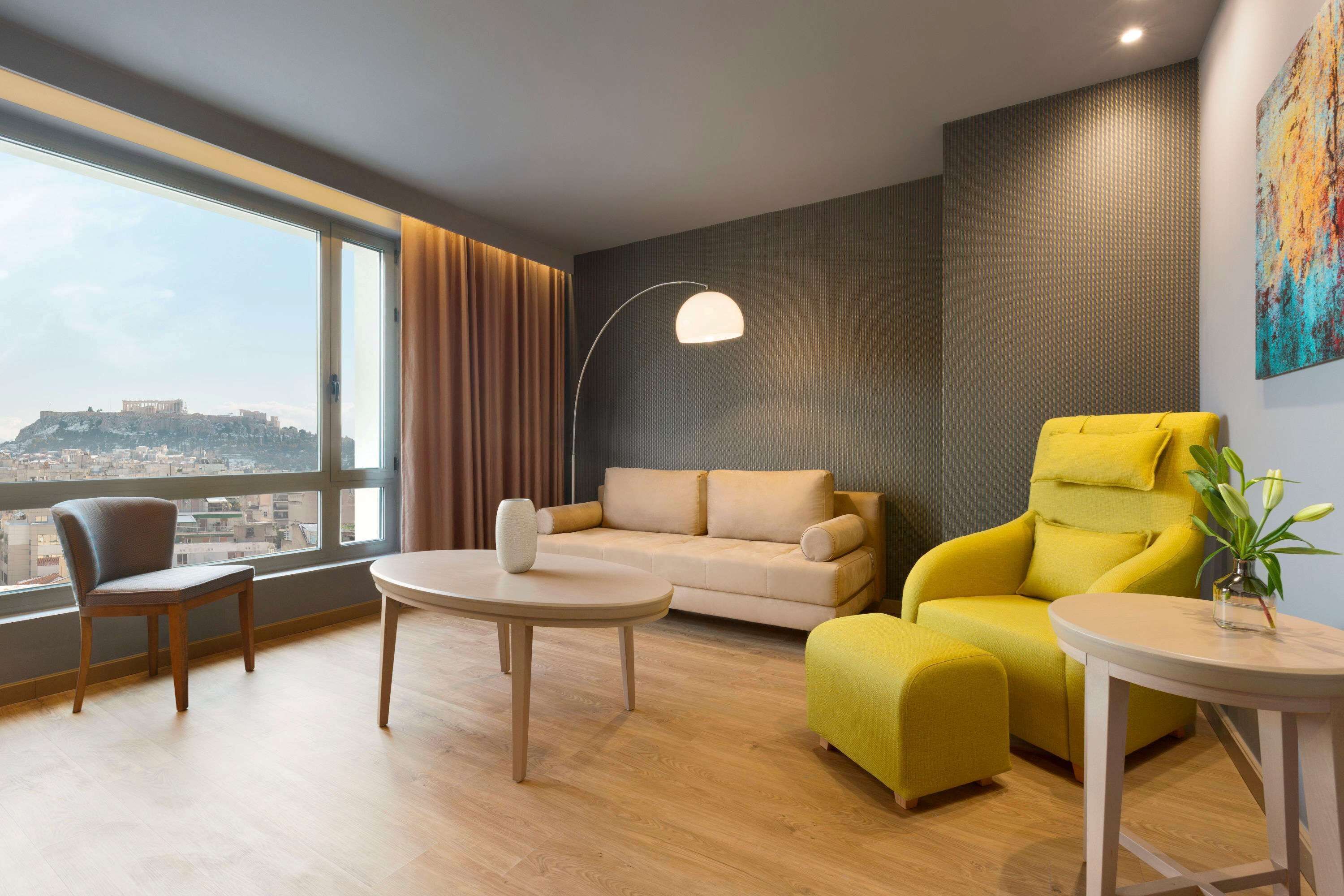 executive suite, acropolis view | 1 bedroom, premium bedding, pillow-top beds, minibar