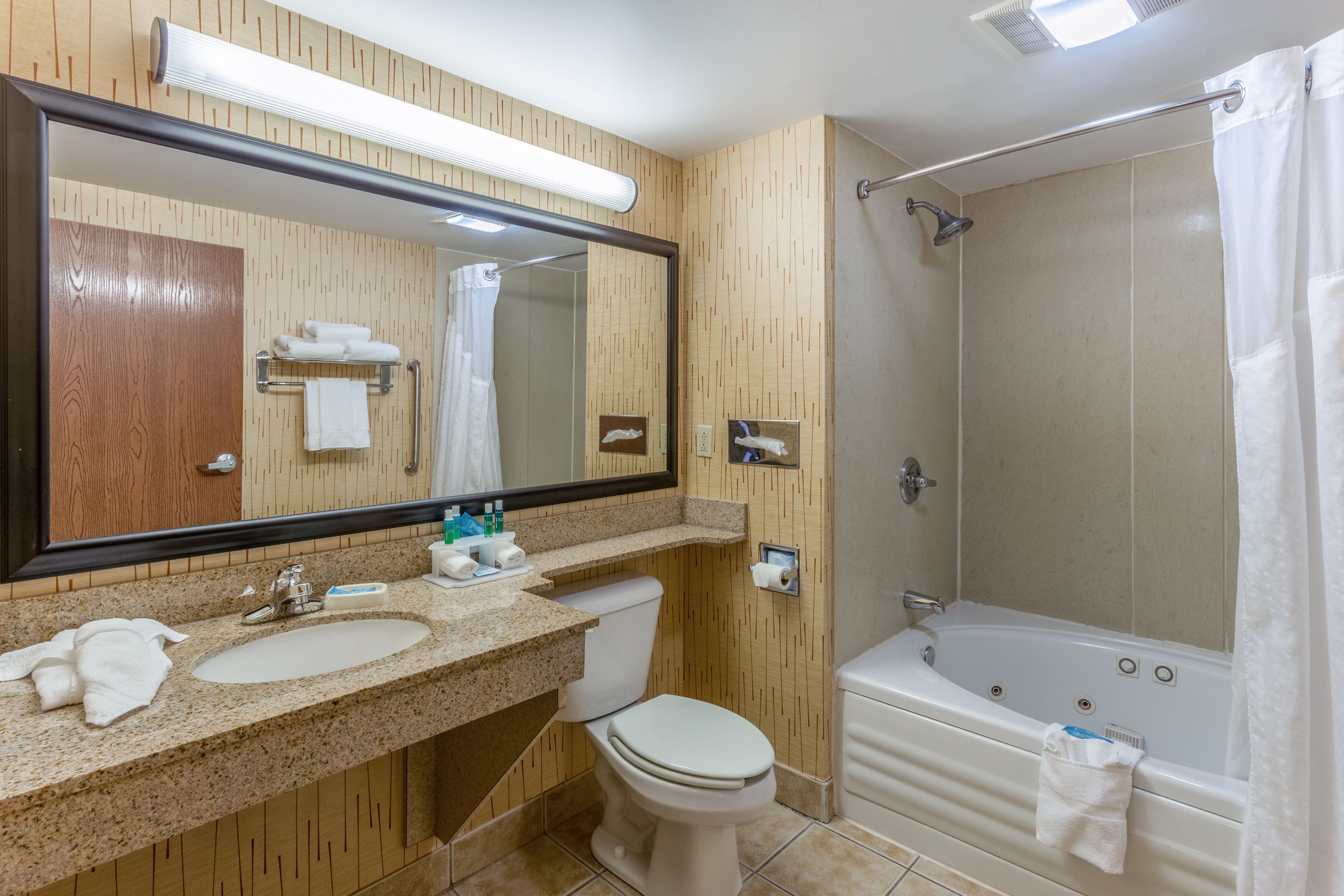 suite, 1 king bed | bathroom | free toiletries, hair dryer, towels, soap