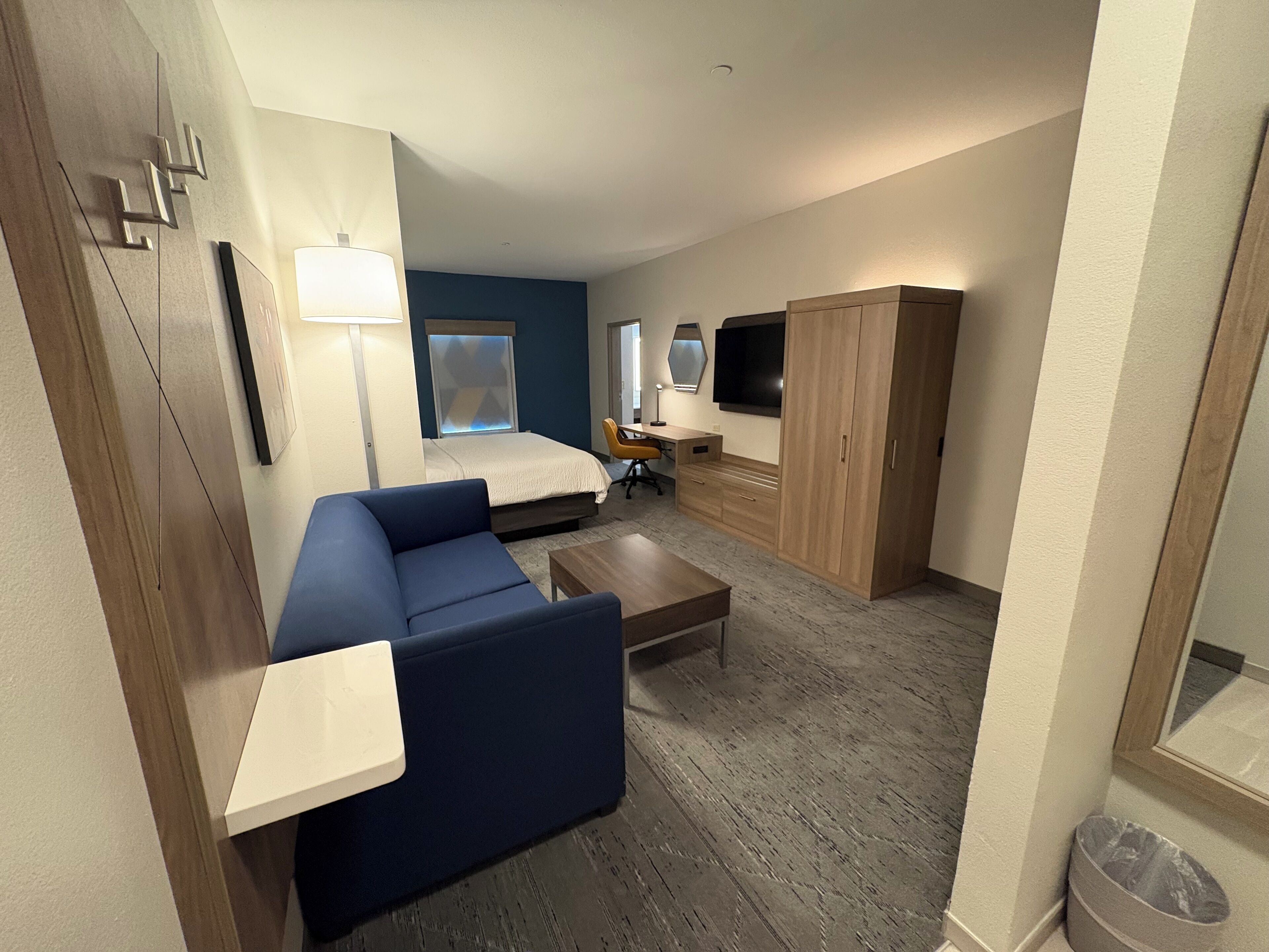 In-room safe, desk, iron/ironing board, free cribs/infant beds