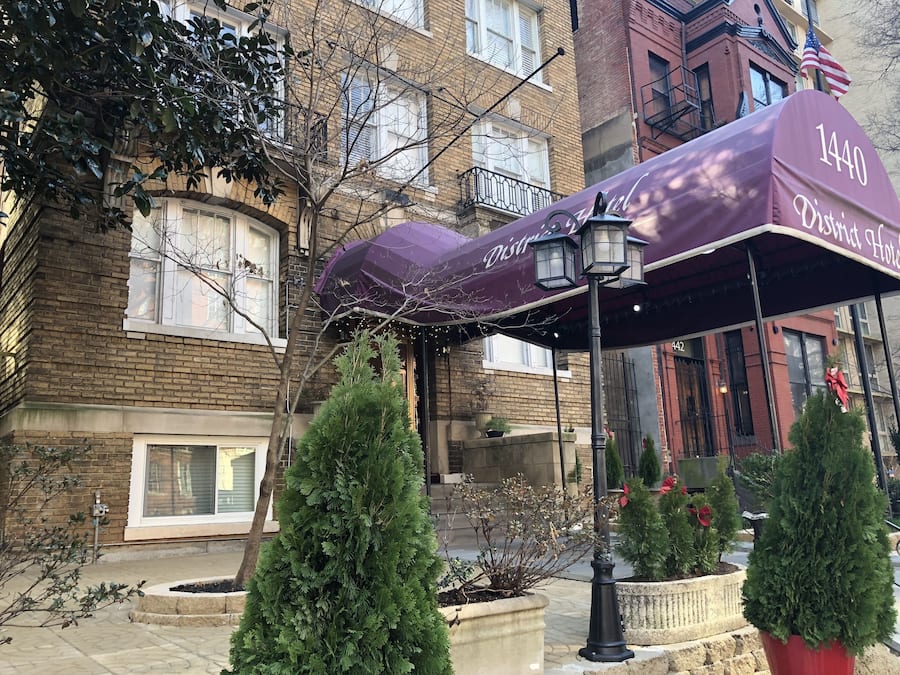 Voorkant van accommodatie