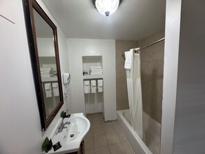 Traditional Room, 2 Full Beds | Bathroom | Shower, free toiletries, hair dryer, towels - District Hotel (Washington)