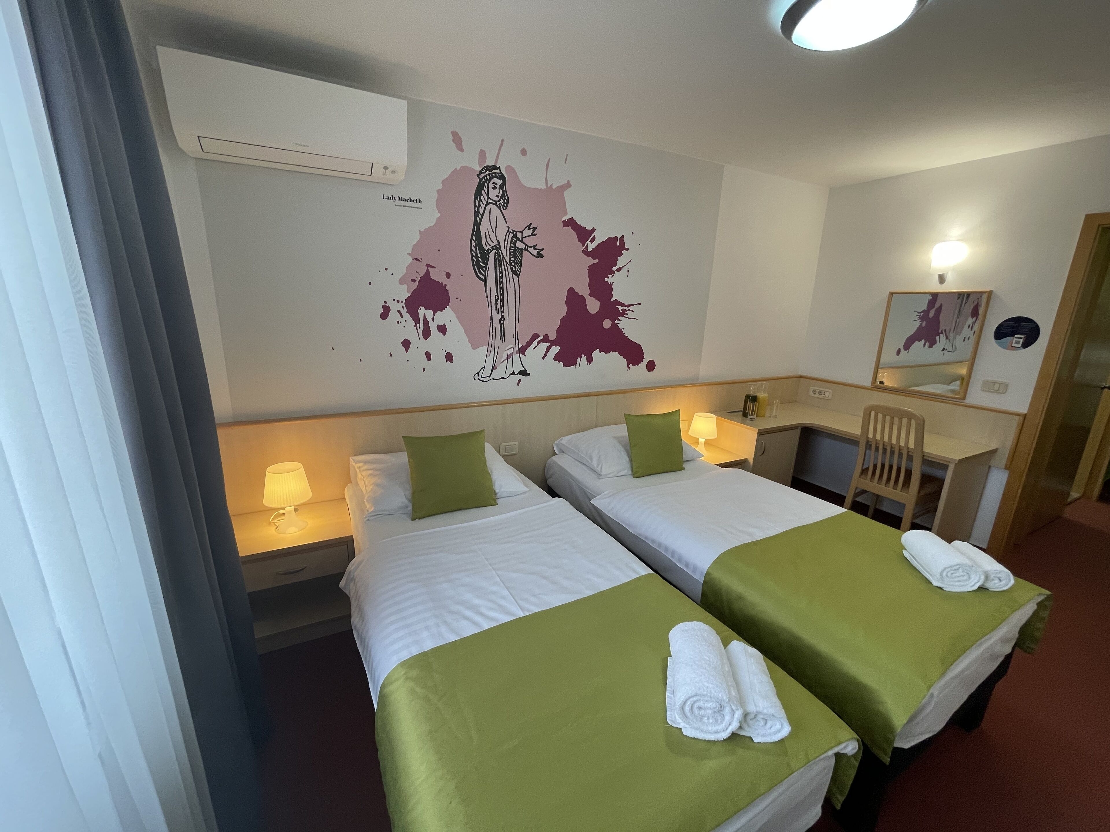 superior twin room | in-room safe, desk, free wifi, bed sheets