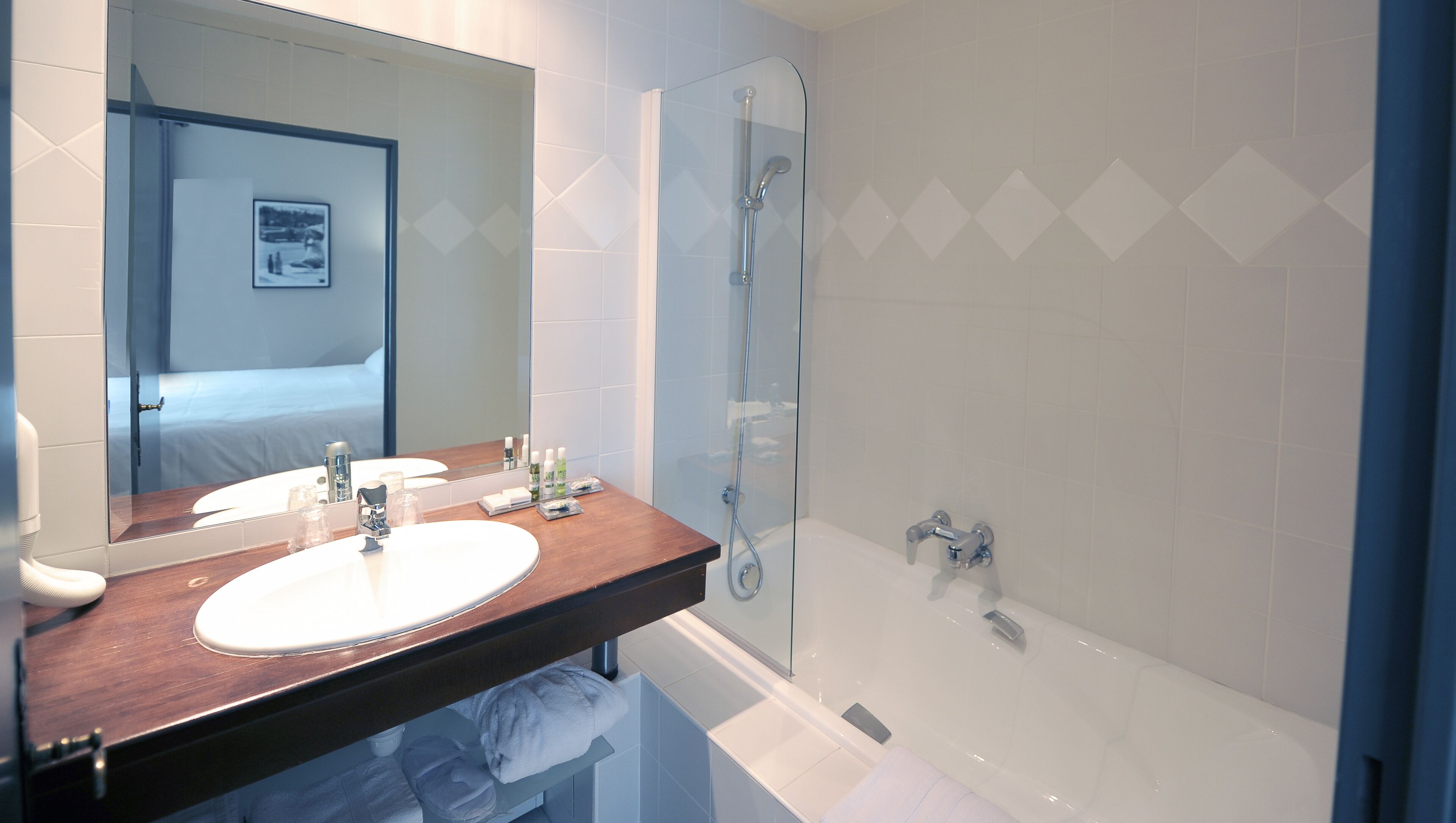 free toiletries, hair dryer, bathrobes, slippers