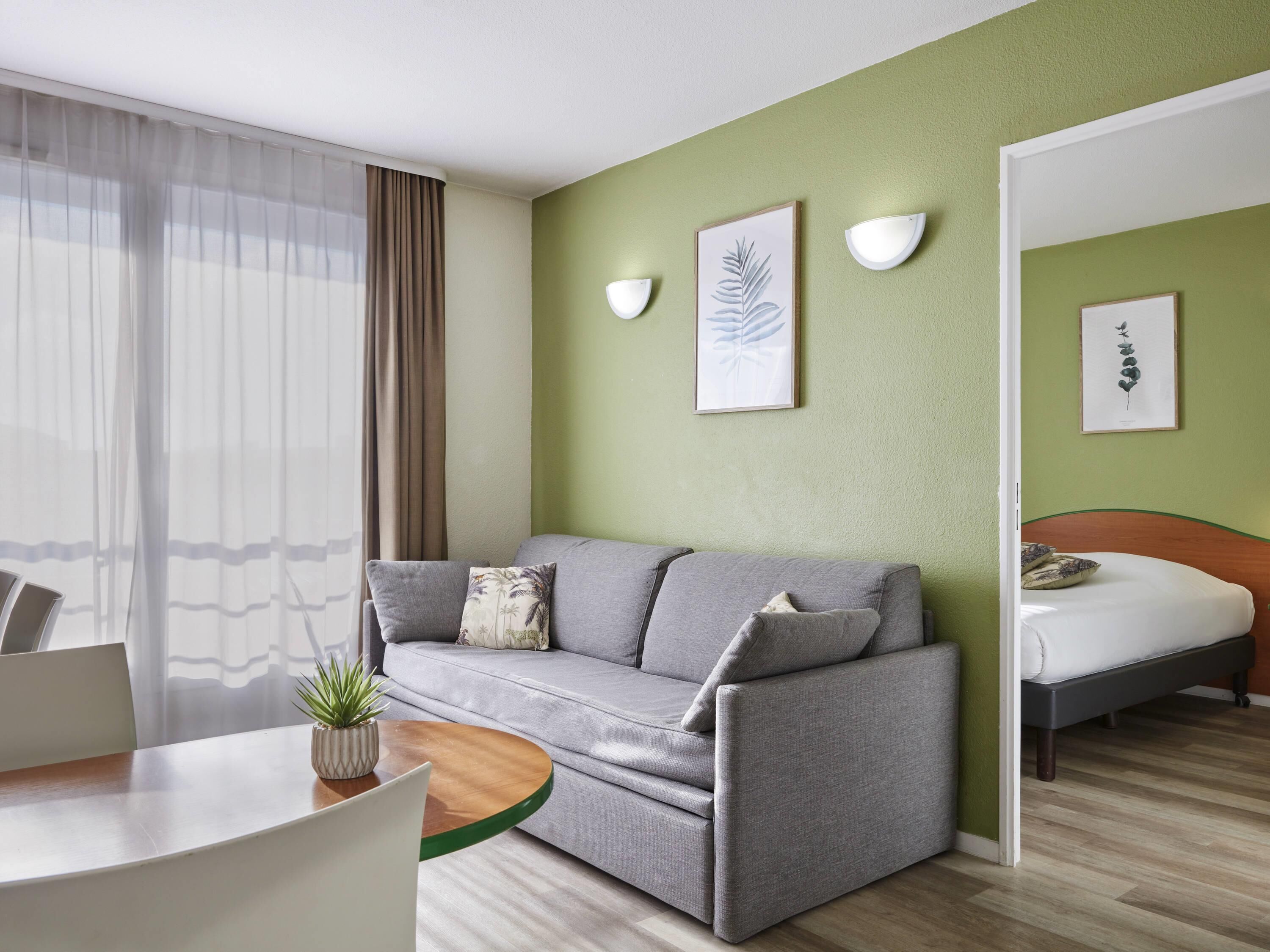 Leilighet, 1 soverom (4 people) | Blendingsgardiner, strykejern/-brett og barnesenger (inkludert)