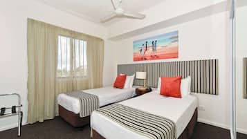 Blackout curtains, soundproofing, iron/ironing board, cots/infant beds