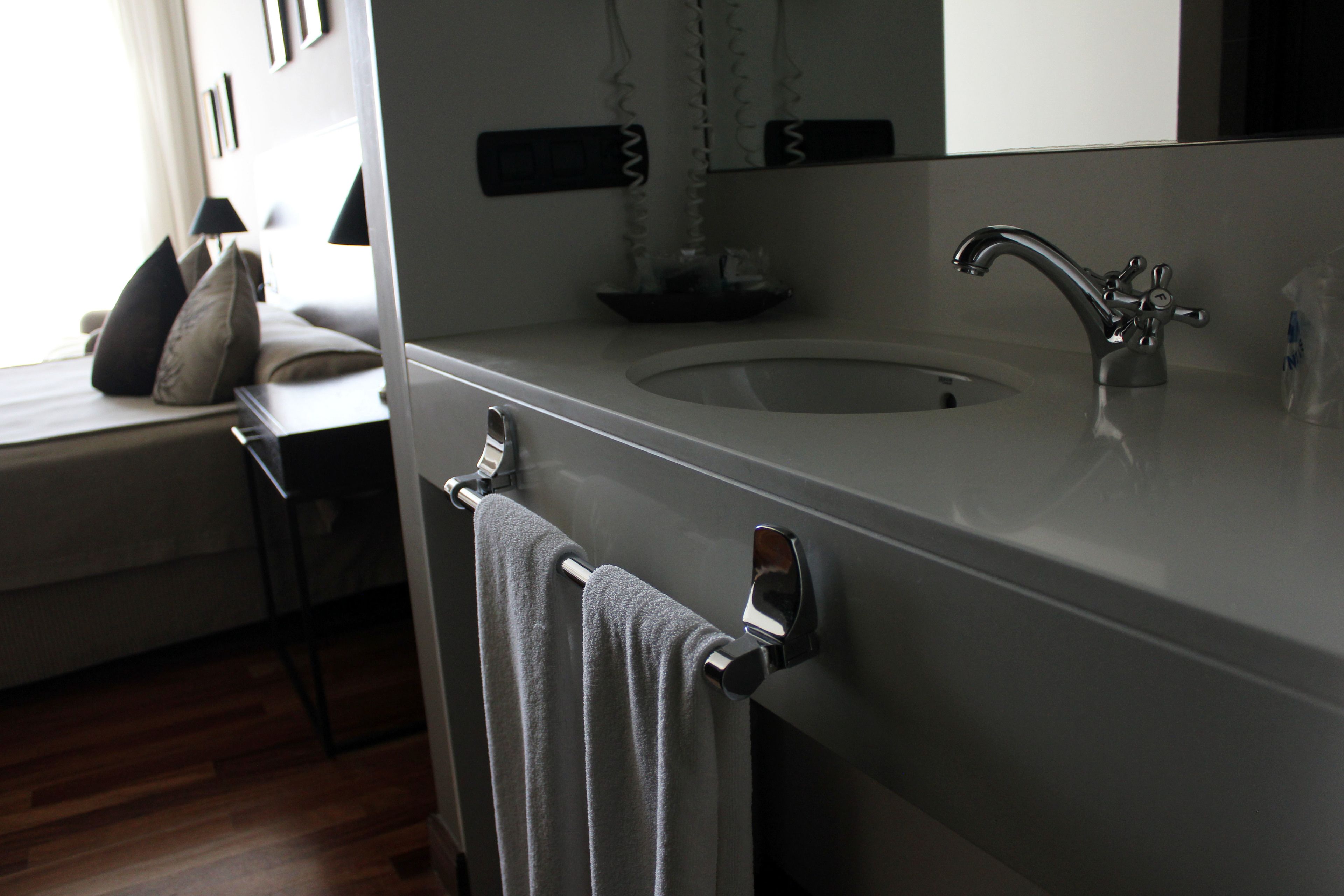 free toiletries, hair dryer, bidet