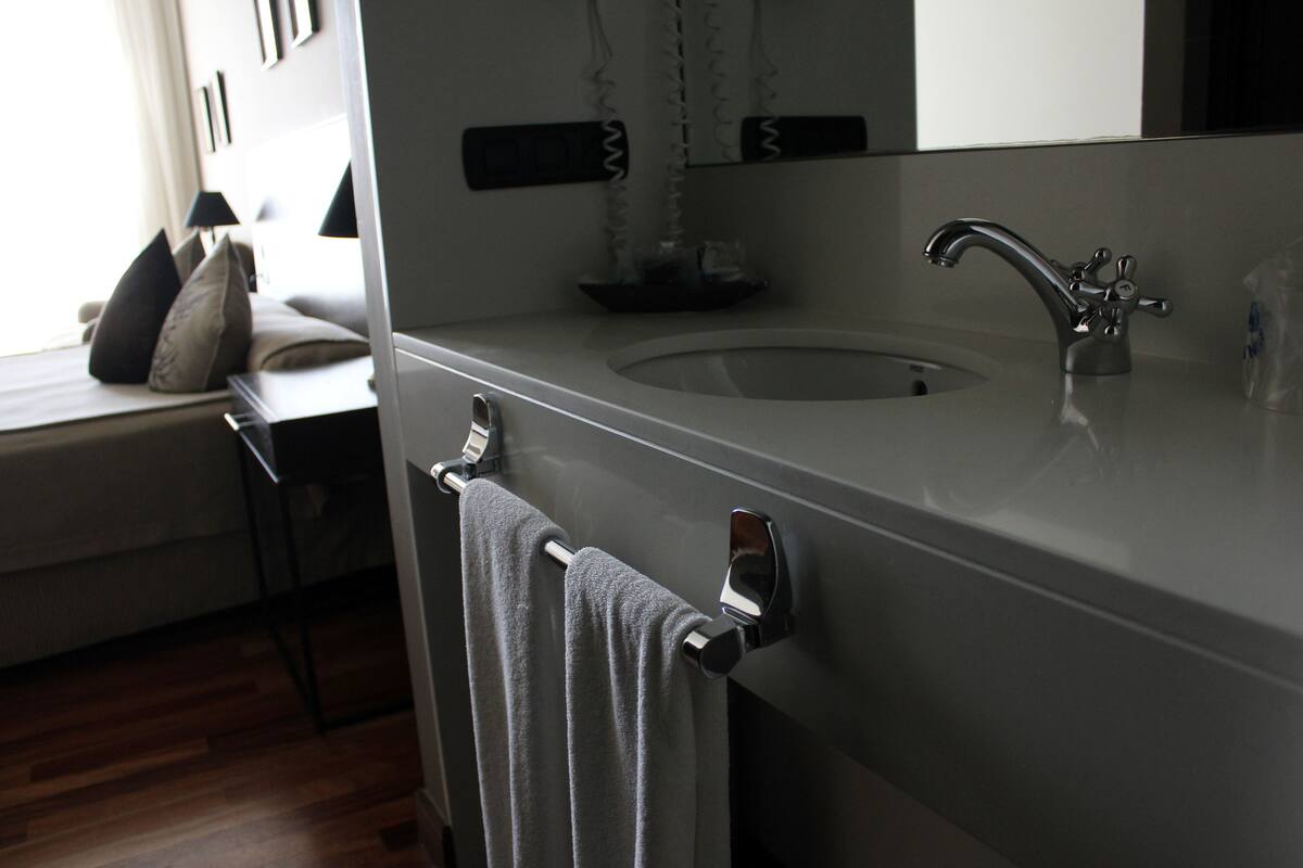 free toiletries, hair dryer, bidet