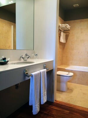 Free toiletries, hair dryer, bidet