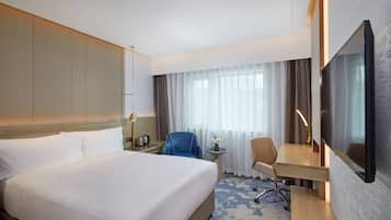 Minibar, in-room safe, desk, blackout curtains