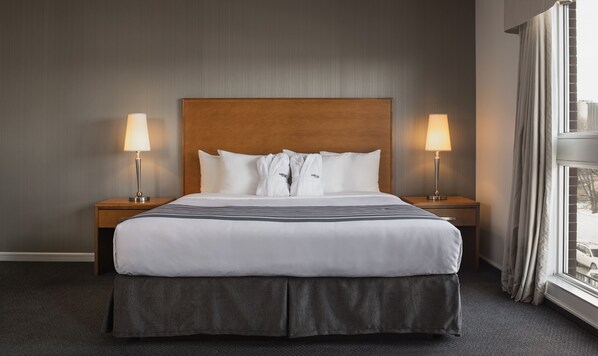 Premium bedding, down duvets, pillow-top beds, minibar